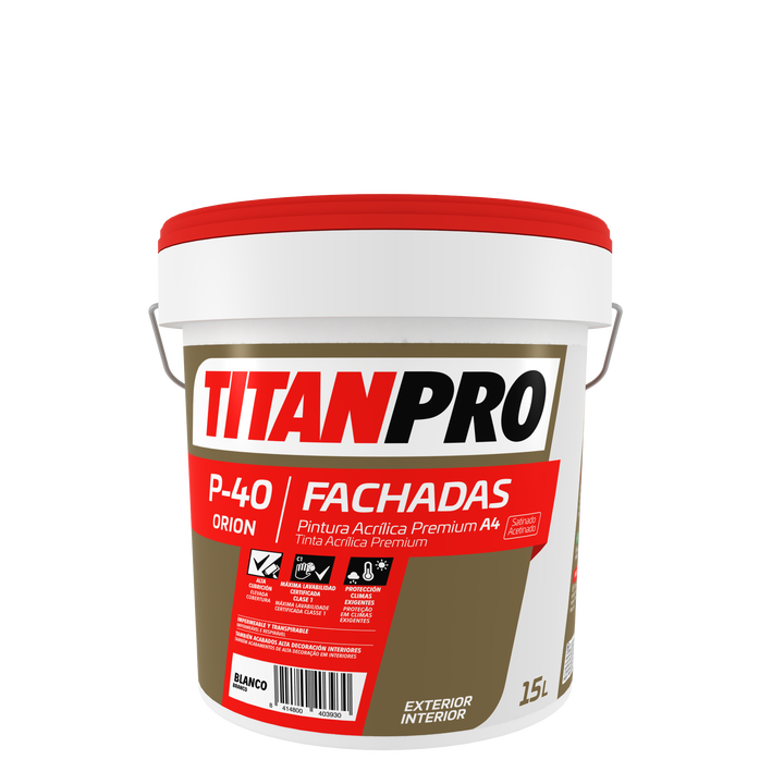 TITAN P-40 Acetinado Tinta Vinílica Premium