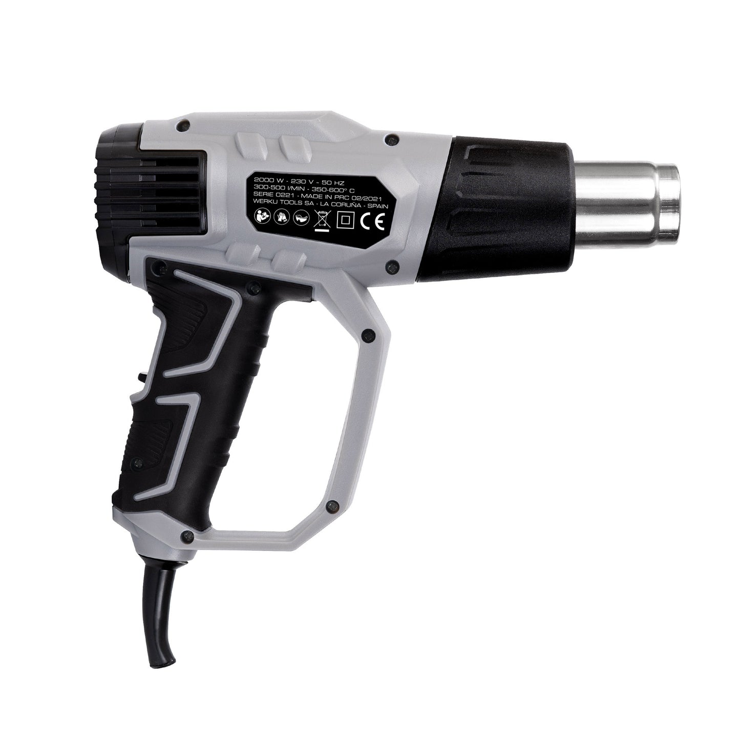 PISTOLA AR QUENTE 2000W 350-600º WERKU WK402060