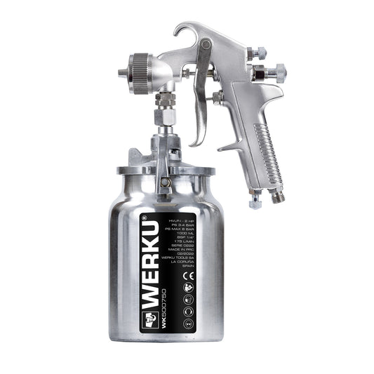 PISTOLA DE PINTURA POR SUCÇÃO 1000ml WERKU WK501090
