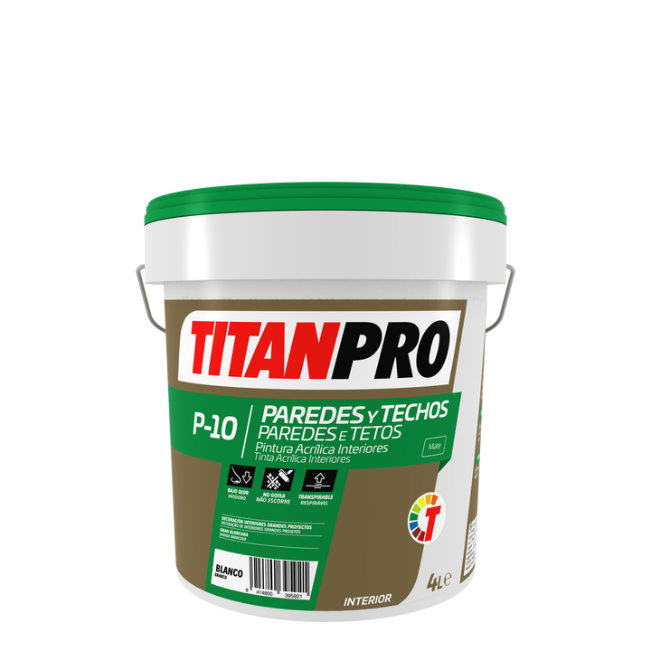TITAN P-10 Tinta Acrílica Interiores