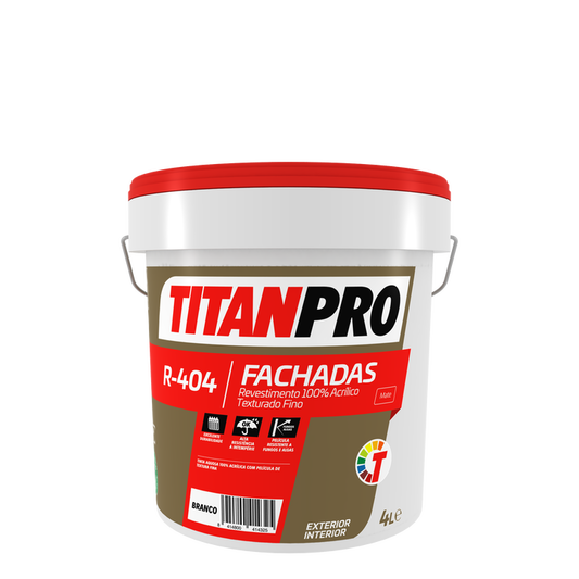 TITAN R-404 Revestimento 100% Acrílico Texturado Fino