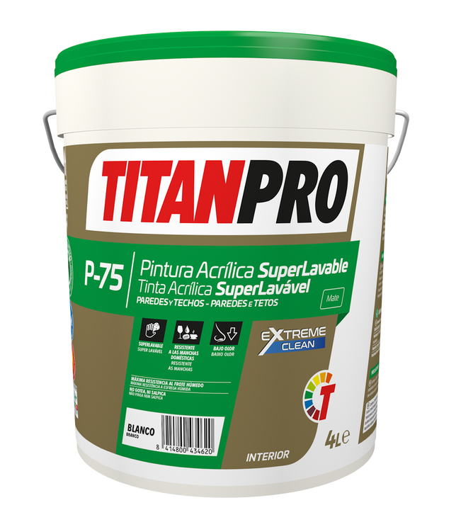TITAN P-75 Tinta Acrílica Super Lavável