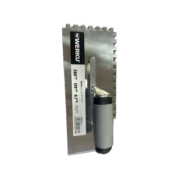TALOCHA RETANGULAR DENTADA INOX 280mm x 120mm WK600240